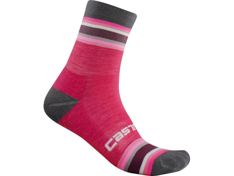 Castelli Striscia 13 Sock Electric Magenta 